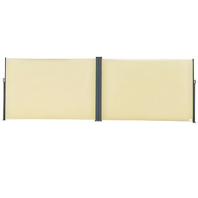 Outdoor/indoor Retracting Privacy Divider W/ Auto Pull-back Function