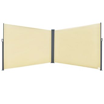 Outdoor/indoor Retracting Privacy Divider W/ Auto Pull-back Function