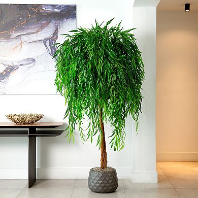 nearly natural 6 ft. Willow Artificial Tree