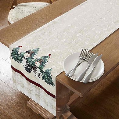 Avanti Country Snowman Table Runner