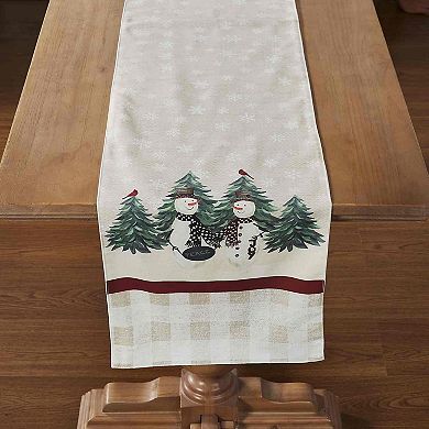 Avanti Country Snowman Table Runner