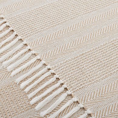 Oceanfront Resort Textured Stripe Throw Blanket