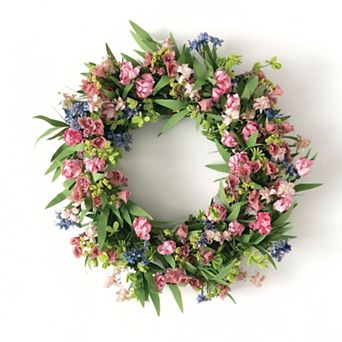 Haven Living Artificial 22" Mixed Spring Wreath