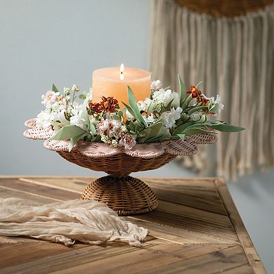 Haven Living Artificial Mixed Wild Flower Candle Ring