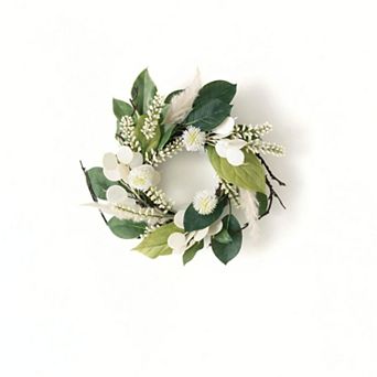 Haven Living Artificial Mixed Silver Dollar Candle Ring