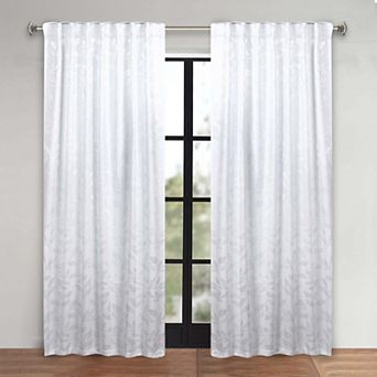 SUPERIOR Leaves Tab Back Room Darkening Curtain Set
