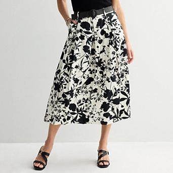 Women's Laurel Grey Belted Maxi Skirt