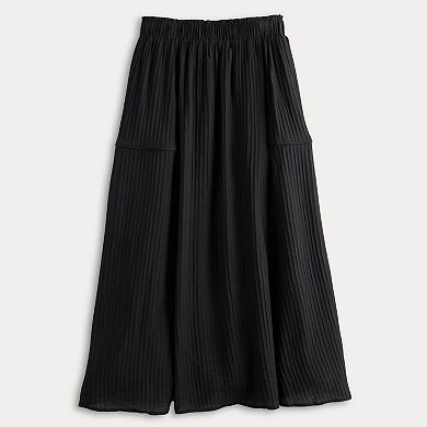 Women's Laurel Grey Crepe Maxi Skirt