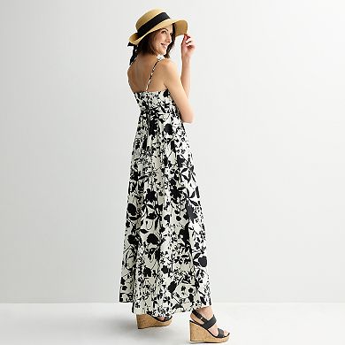 Women's Laurel Grey Floral V-Neck Maxi Dress