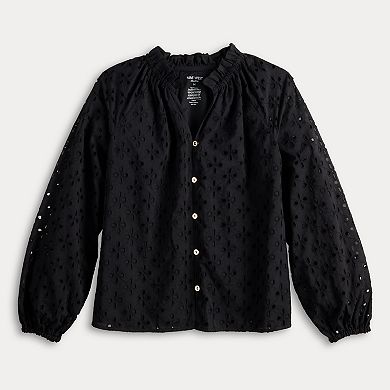 Women's Nine West Adaptive Ruffle Collar Blouse