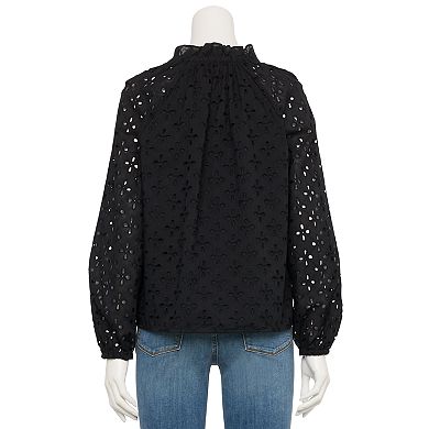 Women's Nine West Adaptive Ruffle Collar Blouse