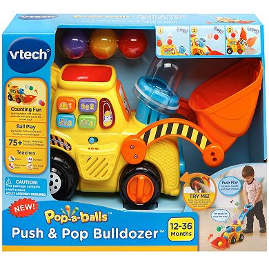 VTech Pop-a-Balls Push & Pop Bulldozer Toy