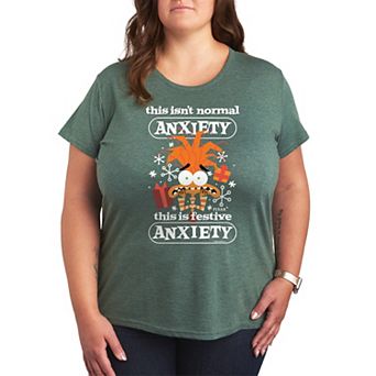 Disney / Pixar's Inside Out 2 Anxiety Plus Size Festive Graphic Tee