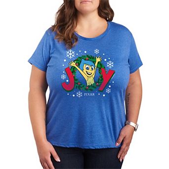 Disney / Pixar's Inside Out 2 Joy Plus Size Wreath Graphic Tee