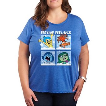 Disney / Pixar's Inside Out 2 Plus Size Festive Feelings Graphic Tee