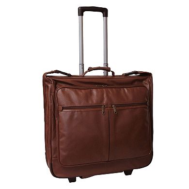 AmeriLeather Brown Wheeled Garment Bag