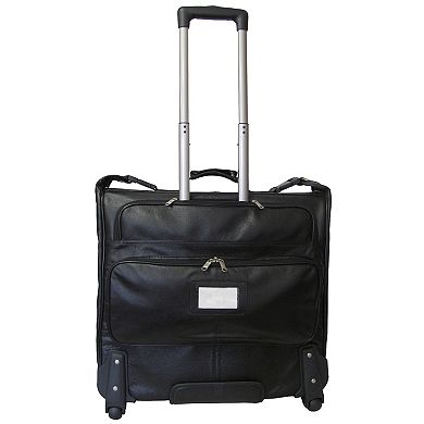 AmeriLeather Brown Wheeled Garment Bag