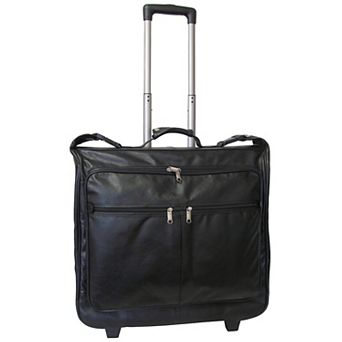 AmeriLeather Brown Wheeled Garment Bag