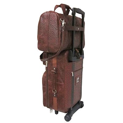 AmeriLeather Leather Traveler Luggage Set