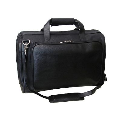 AmeriLeather 28-Inch Expandable Upright Suitcase - Genuine Leather with In-Line Skate Wheels