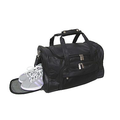 AmeriLeather Leather Duffel Sports Bag
