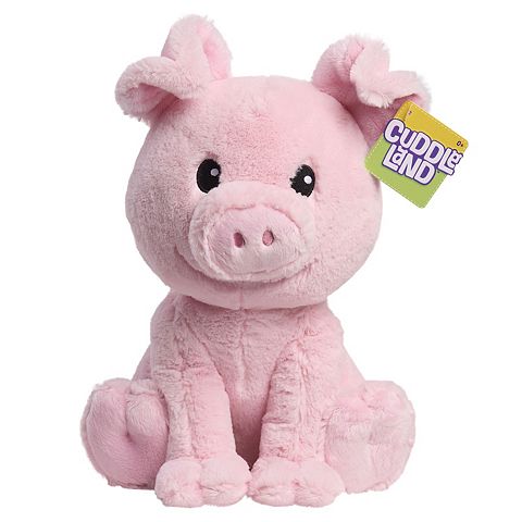 Детские мягкие игрушки Cuddle Land 10-inch Stuffed Animal Plush Pig
