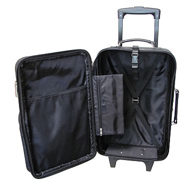 AmeriLeather Rozanne Leather 23-in. Expandable Wheeled Luggage