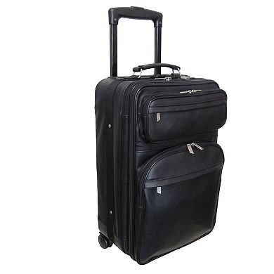 AmeriLeather Rozanne Leather 23-in. Expandable Wheeled Luggage
