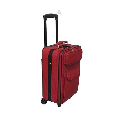 AmeriLeather Rozanne Leather 23-in. Expandable Wheeled Luggage