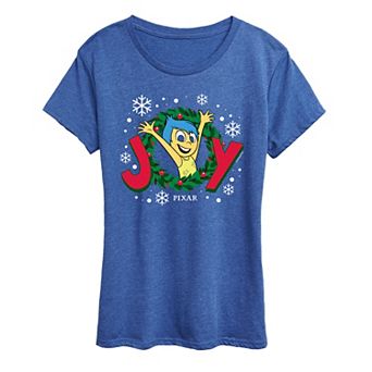 Disney / Pixar's Inside Out 2 Joy Women's Wreath Graphic Tee
