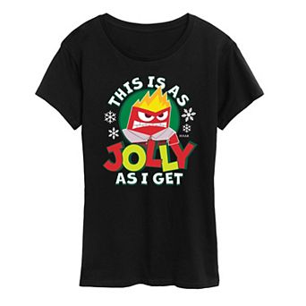 Disney / Pixar's Inside Out 2 Anger Women's Jolly As I Get Graphic Tee