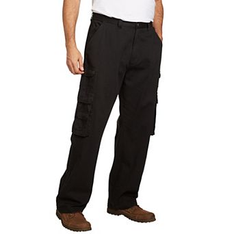 Boulder Creek by KingSize Men's Big & Tall Ranger Side-Elastic Stacked Cargo Pocket Pants