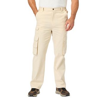 Boulder Creek by KingSize Men's Big & Tall Ranger Side-Elastic Stacked Cargo Pocket Pants