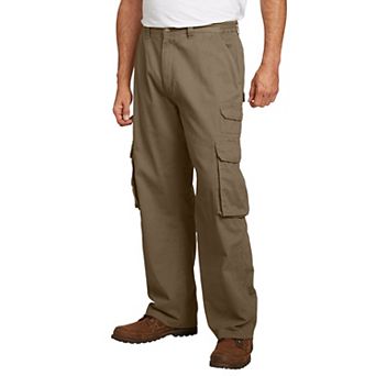 Boulder Creek by KingSize Men's Big & Tall Ranger Side-Elastic Stacked Cargo Pocket Pants