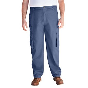 Boulder Creek by KingSize Men's Big & Tall Ranger Side-Elastic Stacked Cargo Pocket Pants