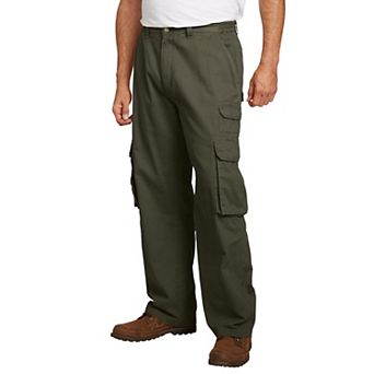 Boulder Creek by KingSize Men's Big & Tall Ranger Side-Elastic Stacked Cargo Pocket Pants
