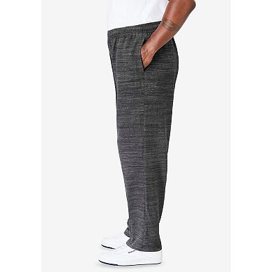 KingSize Men's Big & Tall Lightweight Jersey Open-Bottom Sweatpants
