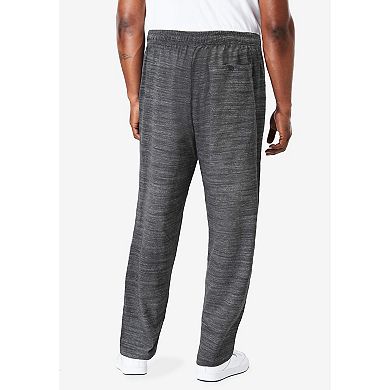 KingSize Men's Big & Tall Lightweight Jersey Open-Bottom Sweatpants