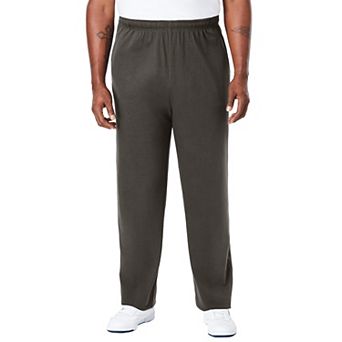 KingSize Men's Big & Tall Lightweight Jersey Open-Bottom Sweatpants
