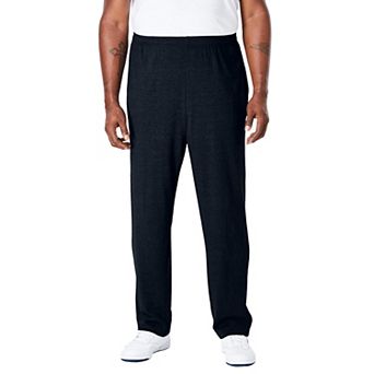 KingSize Men's Big & Tall Lightweight Jersey Open-Bottom Sweatpants