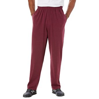 KingSize Men's Big & Tall Lightweight Jersey Open-Bottom Sweatpants