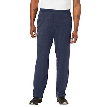 KingSize Men's Big & Tall Lightweight Jersey Open-Bottom Sweatpants