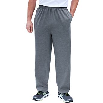 KingSize Men's Big & Tall Lightweight Jersey Open-Bottom Sweatpants