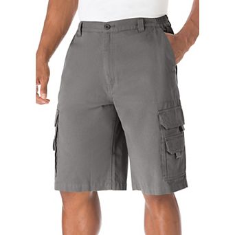 Boulder Creek by KingSize Men's Big & Tall 12 Side Elastic Denim Cargo Shorts