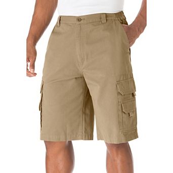 Boulder Creek by KingSize Men's Big & Tall 12 Side Elastic Denim Cargo Shorts