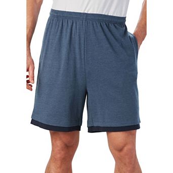 KingSize Men's Big & Tall Hang-Down Lightweight Jersey Shorts
