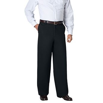 KingSize Men's Big & Tall Wide Leg Wrinkle Free Expandable Waist Pant