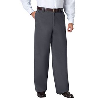 KingSize Men's Big & Tall Wide Leg Wrinkle Free Expandable Waist Pant