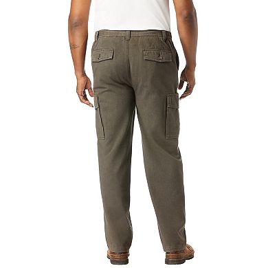 Boulder Creek by KingSize Men's Big & Tall Renegade Side-Elastic Waist Cargo Pants