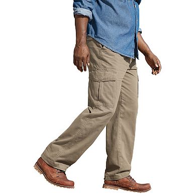 Boulder Creek by KingSize Men's Big & Tall Renegade Side-Elastic Waist Cargo Pants